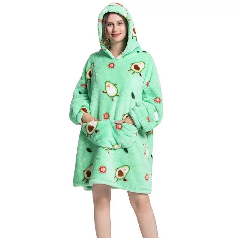 Comfortable Winter Fun Sweatshirt Blanket
