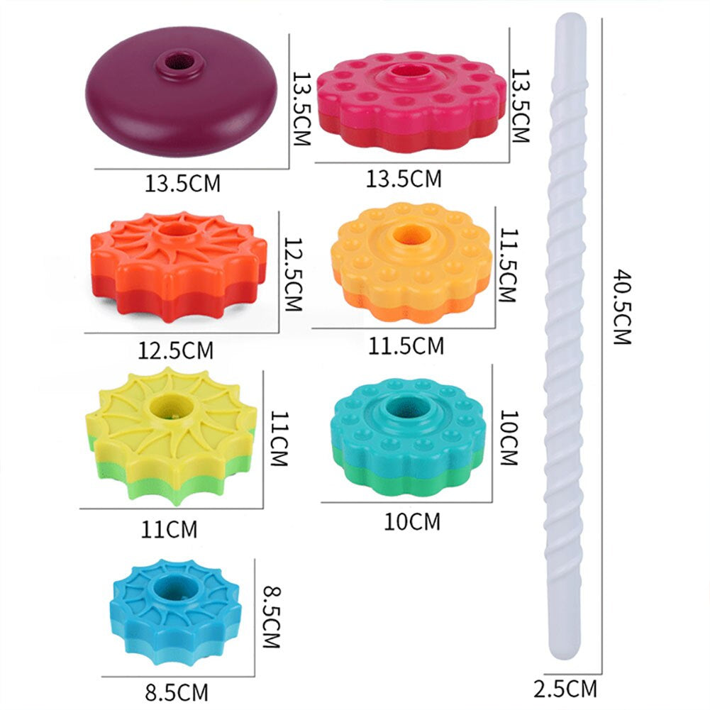 ColorTwirl™ - Kleurrijk stapelplezier - Stapeltoren