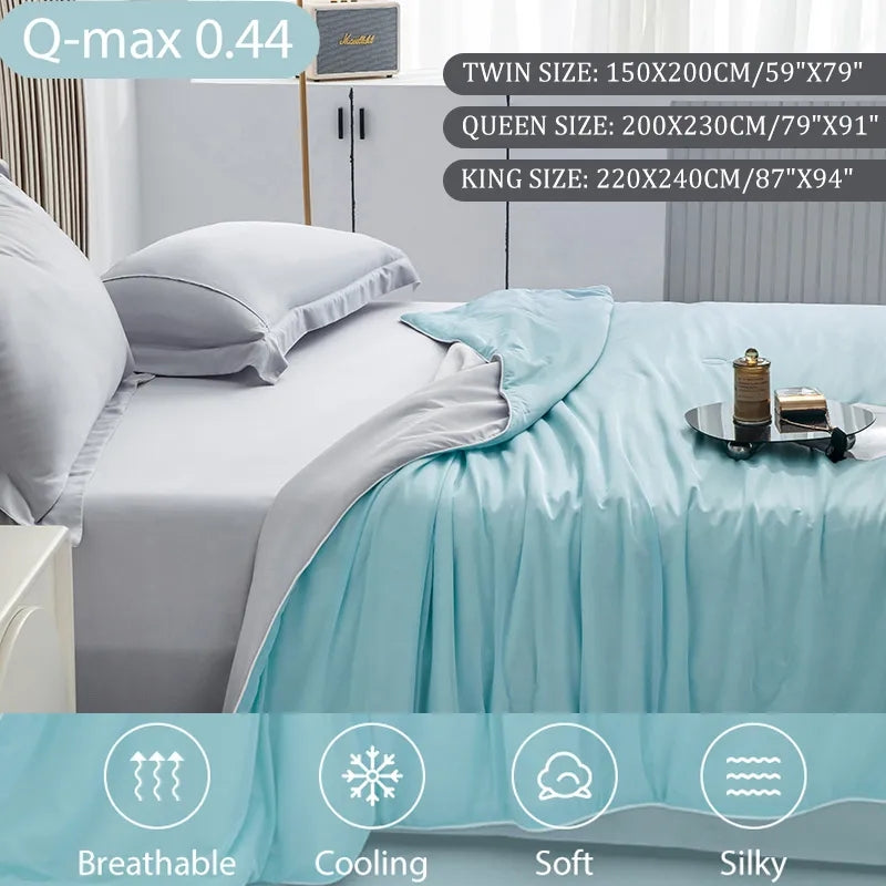 Silky cooling duvet