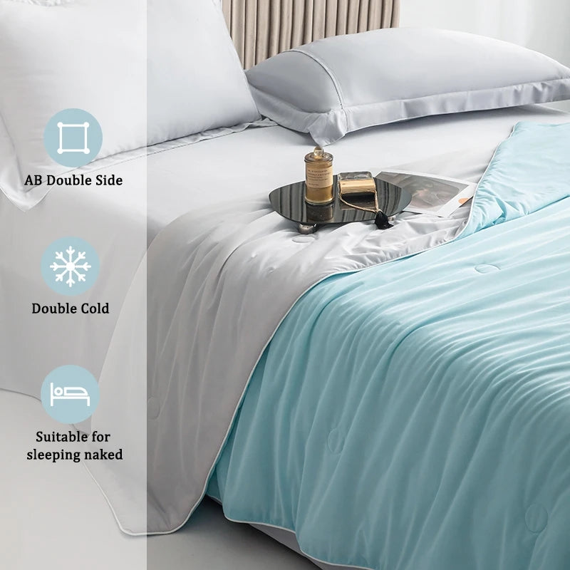 Silky cooling duvet