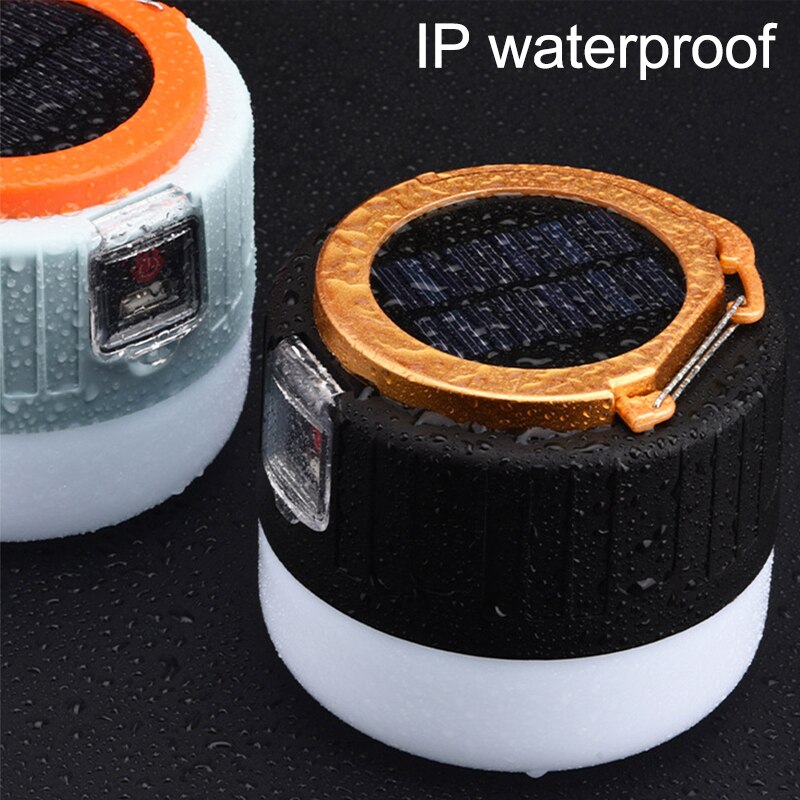 Portable LED camping lamp // rechargeable // Solar panel
