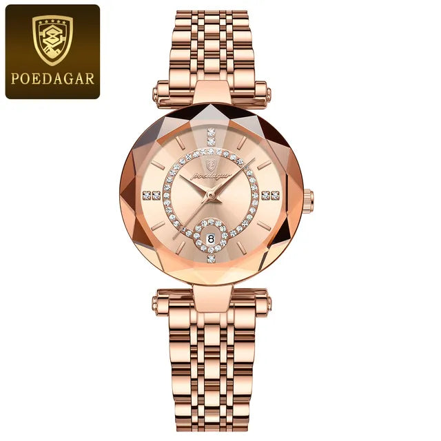 Poedagar Luxury Diamond Damklocka