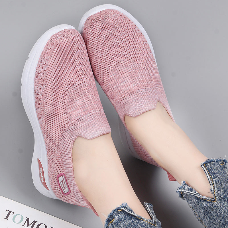 Zomerse Roze Flats: Sportieve Stijl en Elegante Comfort Verenigd