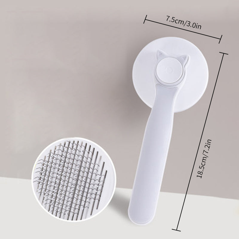 Self-cleaning care brush for pets