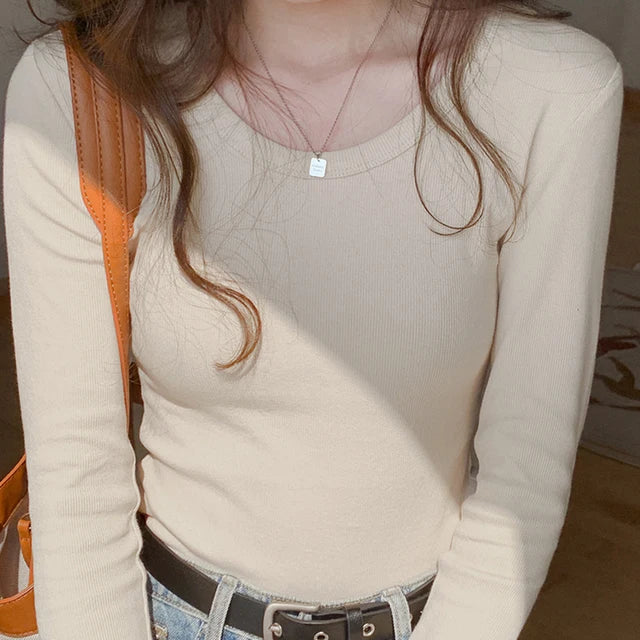 Leila | Onesized Korean slimfit shirt