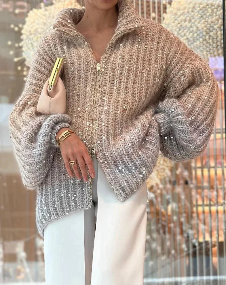Zoë™ | Shimmering Cardigan Sweater