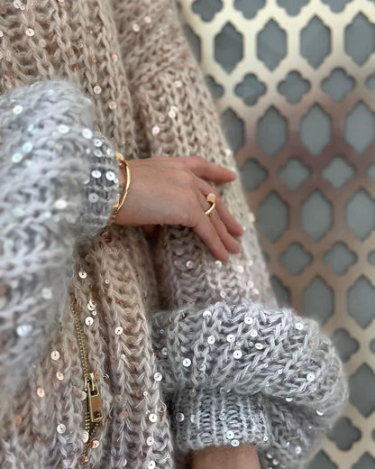 Zoë™ | Shimmering Cardigan Sweater